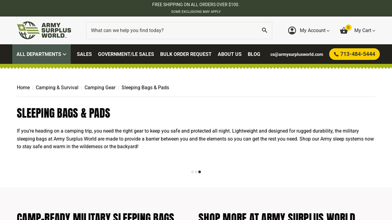 Military Sleeping Bags