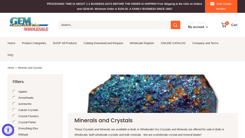 Minerals and Crystals