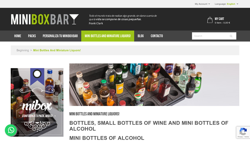 Mini bottles and Miniature Liquors!