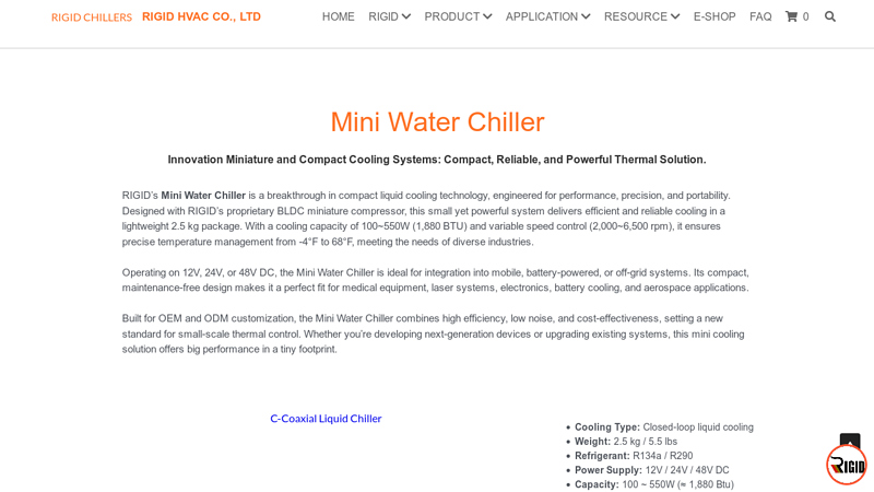 Mini Water Chiller