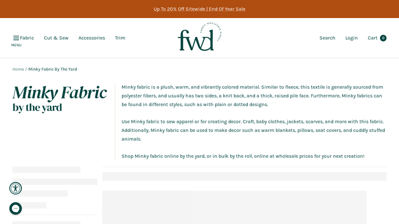 Minky Fabric By The Yard