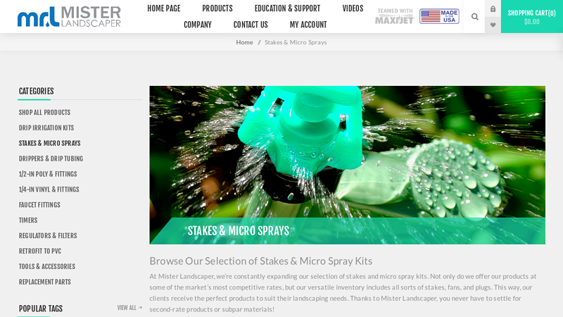 Mister Landscaper Drip Irrigation and Micro Spray. Stakes & Micro ...