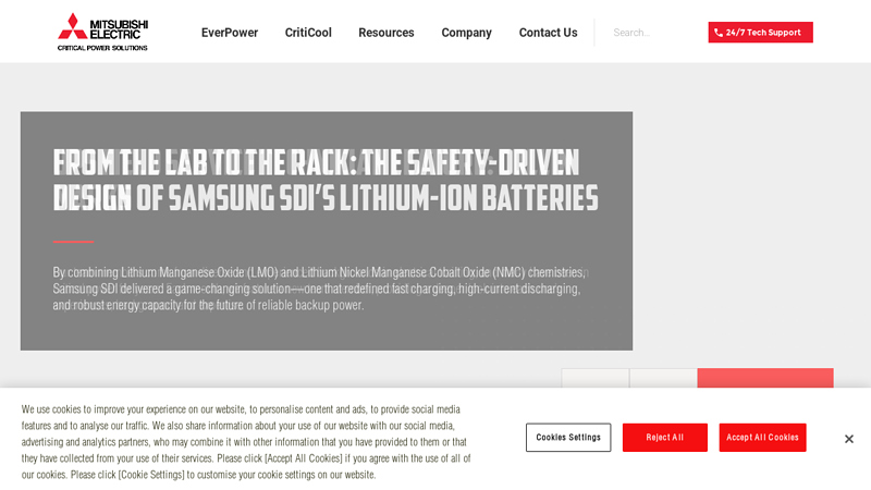 Mitsubishi Electric: Critical Power Solutions
