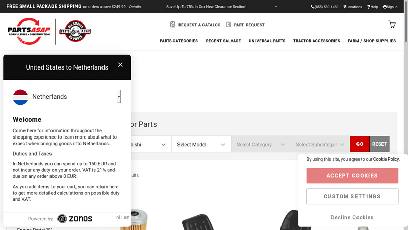 Mitsubishi Tractor Parts