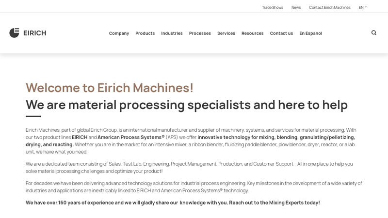 Mixing & Blending Equipment