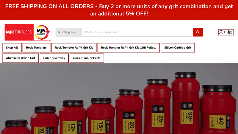 MJR Tumblers, Highest Quality, Lowest Prices on Rock Tumblers ...