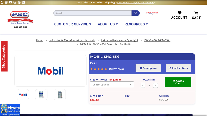 Mobil SHC 634 Synthetic Oil