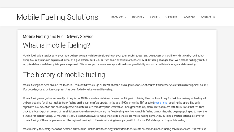 Mobile Fueling Solutions