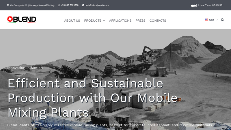 Mobile Mixing Plants