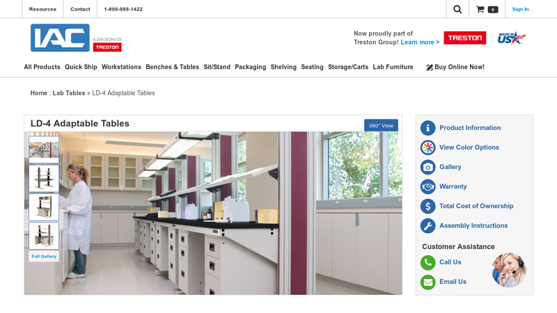 Modular Lab Workstations with Custom Tops