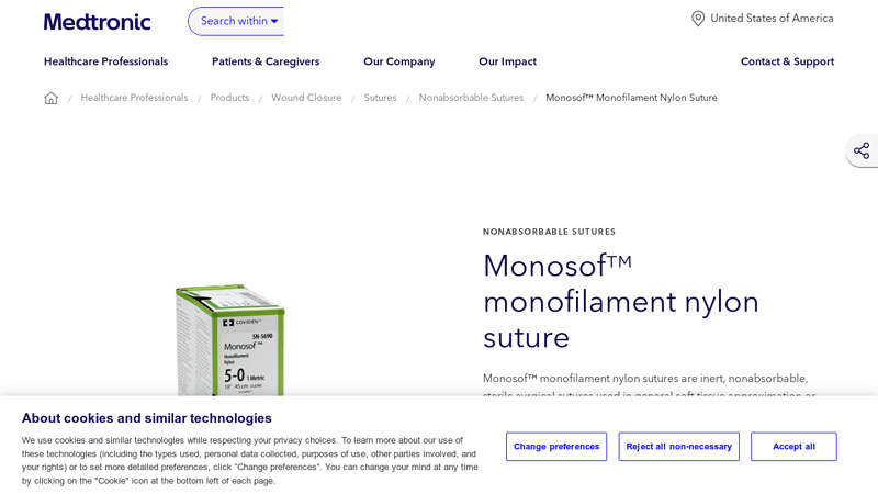Monosof™ Monofilament Nylon Suture
