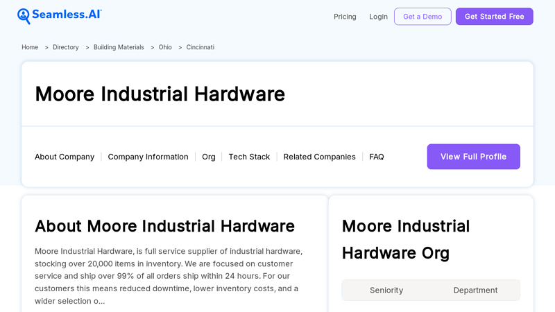 Moore Industrial Hardware