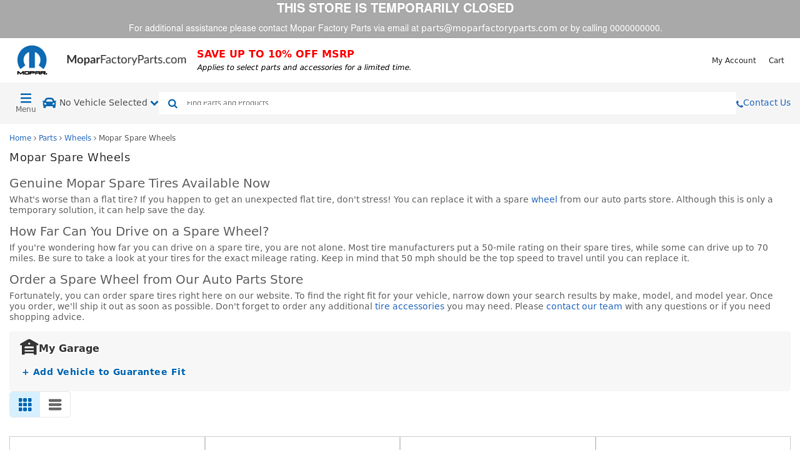 Mopar Spare Wheels For Sale