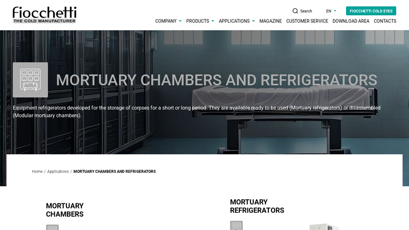 MORTUARY CHAMBERS AND REFRIGERATORS