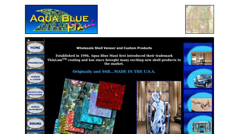 Mother of Pearl Shell Veneer from Aqua Blue Maui