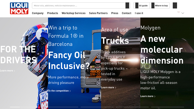 Motor oils, additives and car care from LIQUI MOLY