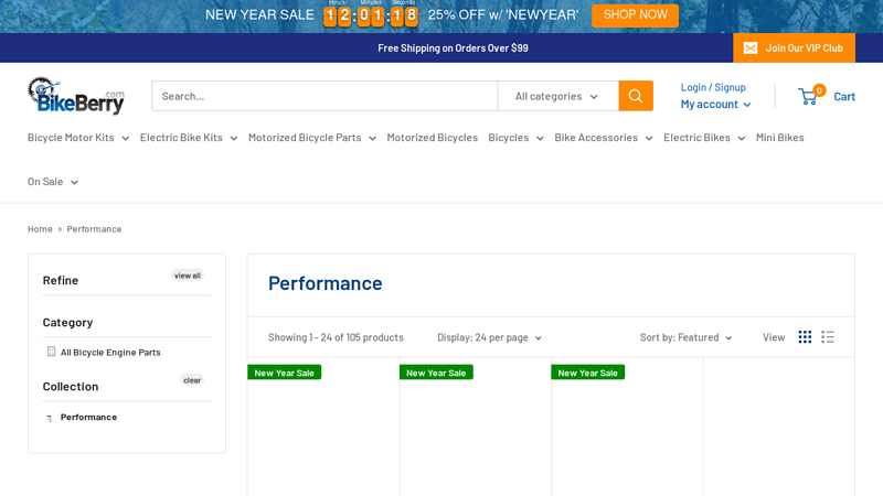 Motorized Bike Performance Parts