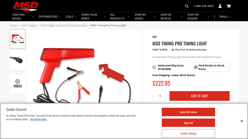 MSD 8992 MSD Timing Pro Timing Light