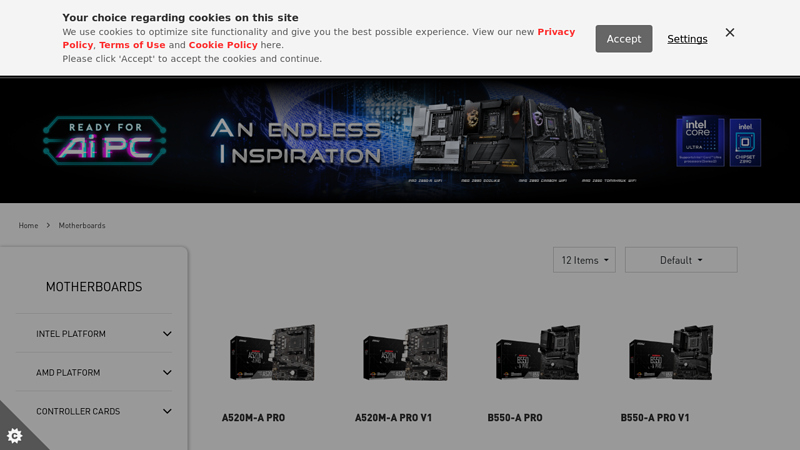 MSI Gaming Motherboards