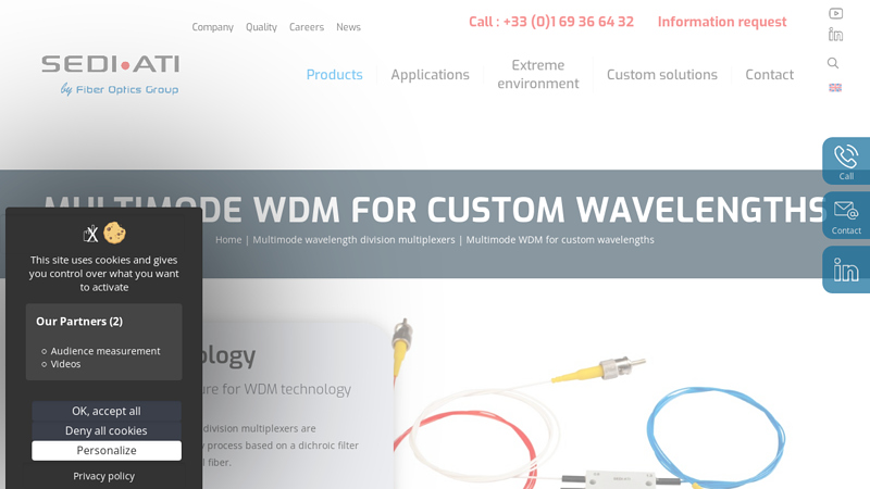 Multimode WDM for custom wavelengths