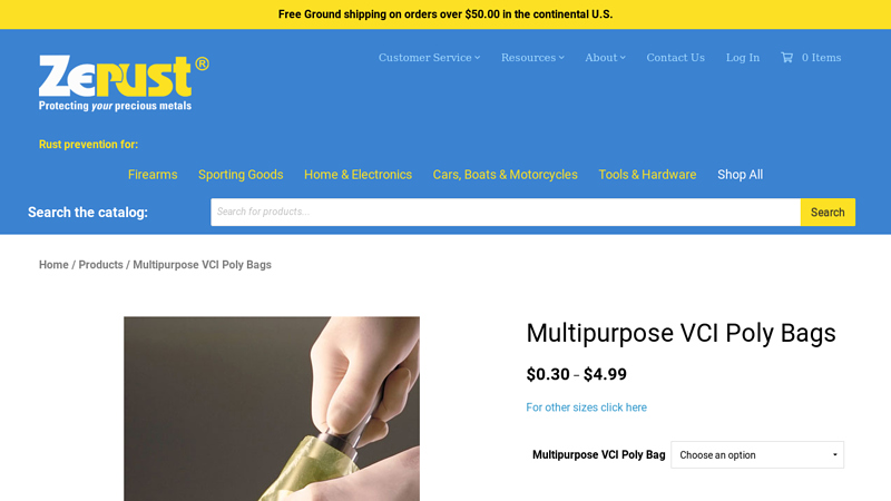 Multipurpose VCI Poly Bags