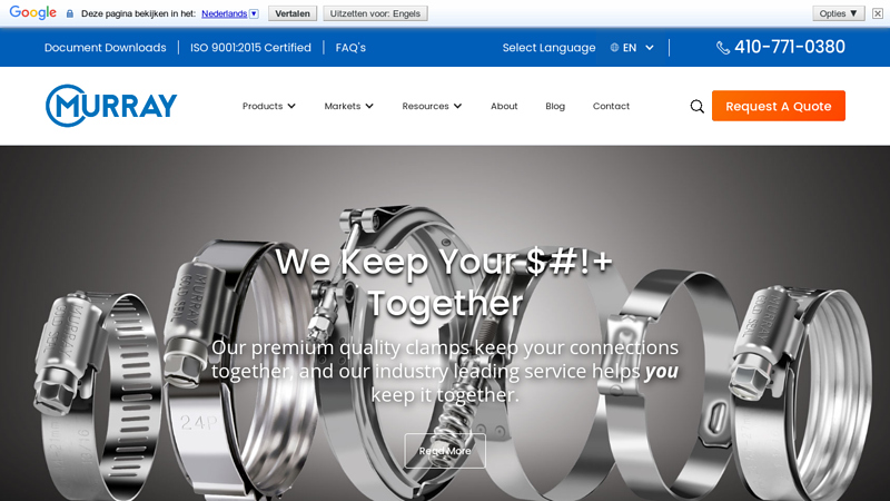 Murray Corporation: Industrial Clamp Manufacturer