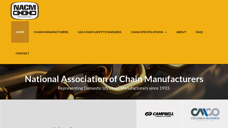 National Association of Chain Manufacturers, NACM Chain