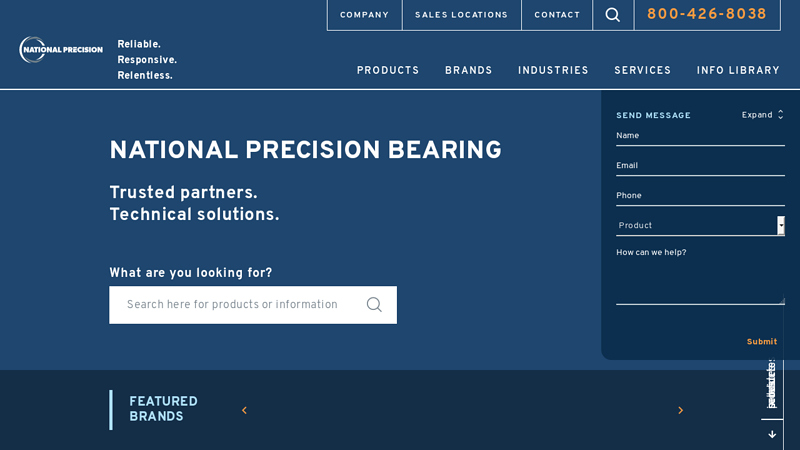 National Precision Bearing, industrial ball bearings