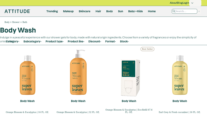 Natural Body Wash - Clean Ingredients