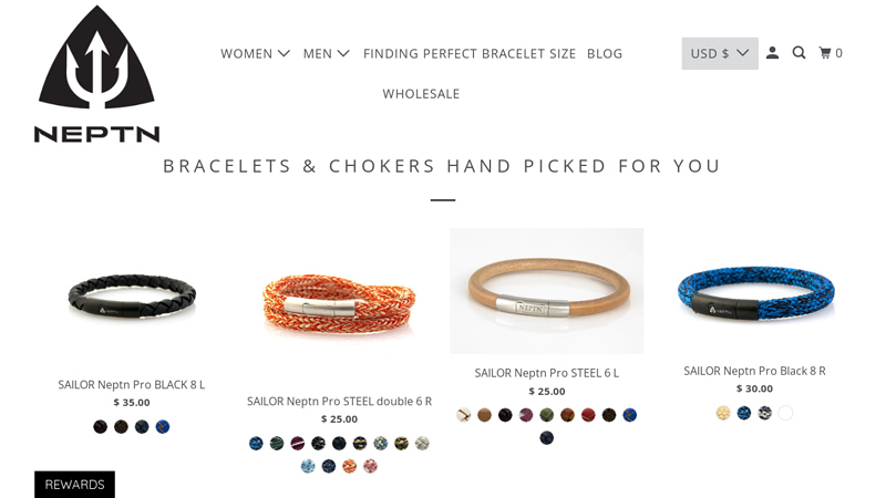 NEPTN® Maritime Bracelets handcrafeted in USA