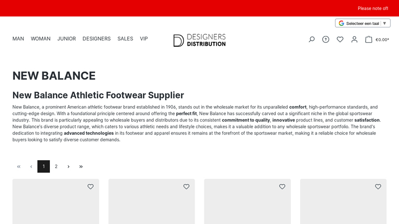 New Balance wholesale