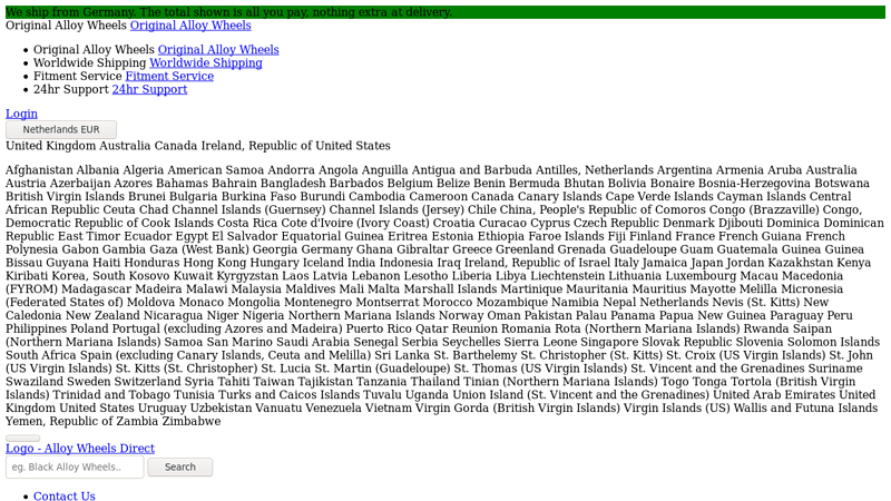 New & Genuine Mercedes Wheels