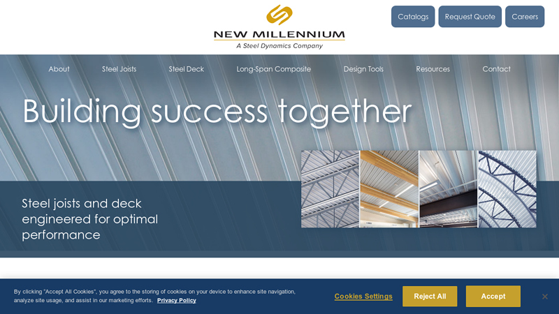 New Millennium steel joist and deck