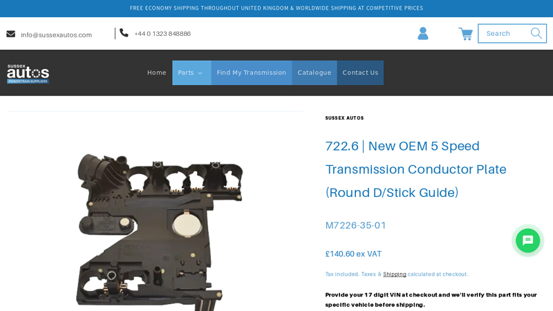 New OEM 5 Speed Transmission Conductor Plate (Round D/Stick Gu