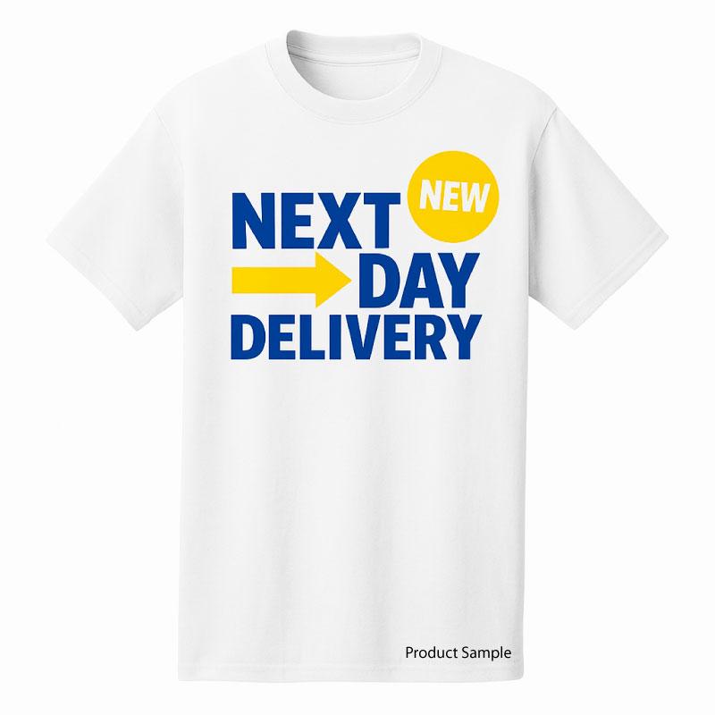 Next-Day custom t-shirts