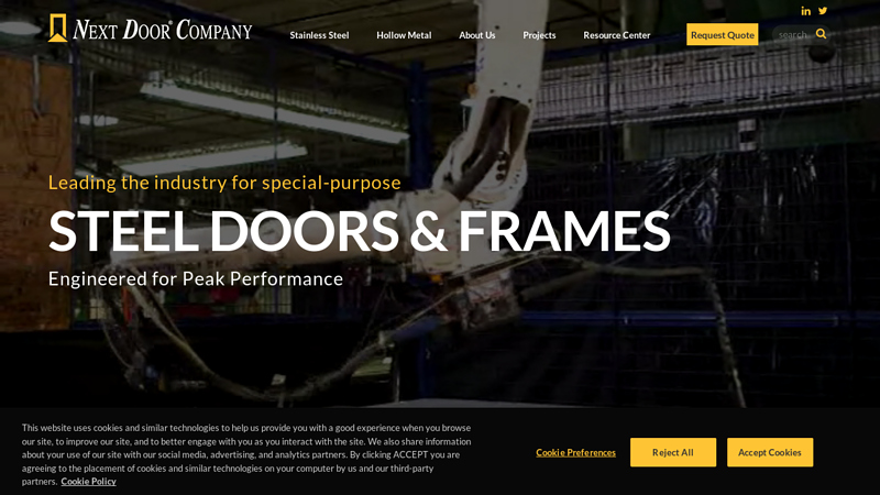 Next Door Company : Stainless Steel Doors and Special