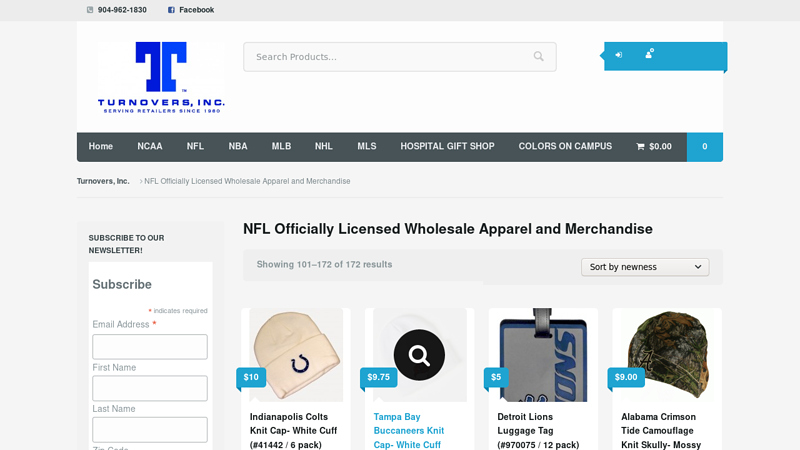 NFL Officially Licensed Wholesale Apparel and Merchandise