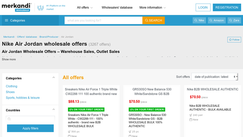 Nike Air Jordan wholesale offers