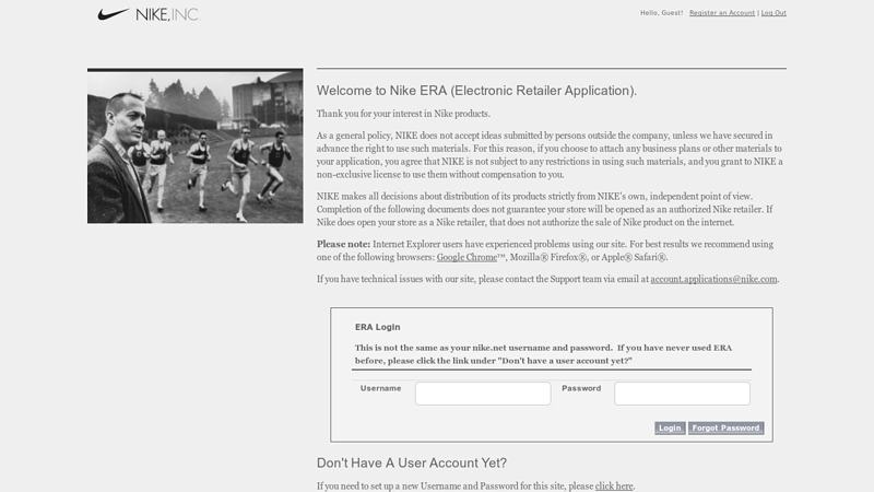 Nike ERA (Electronic Retailer Application).