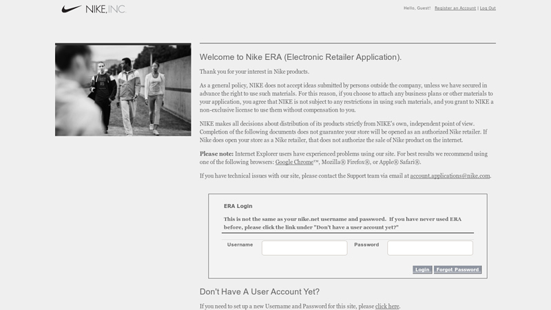 Nike ERA (Electronic Retailer Application).