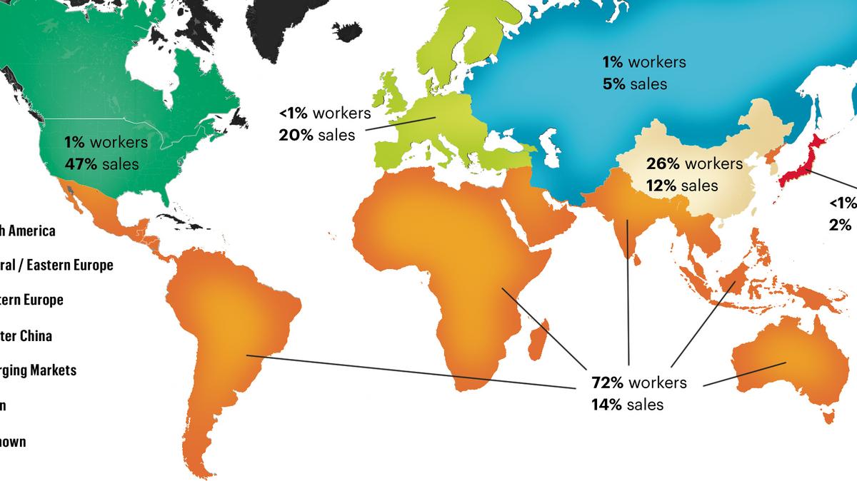 Nike Manufacturing Map