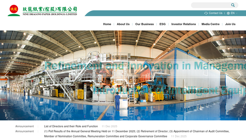 Nine Dragons Paper (Holdings) Limited