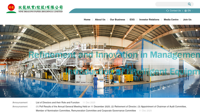 Nine Dragons Paper (Holdings) Limited