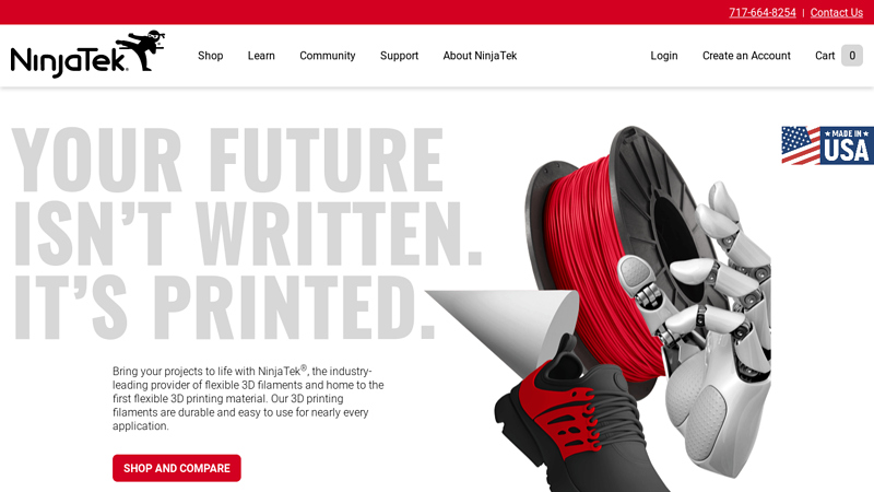 NinjaTek Advanced 3D Printing Filaments