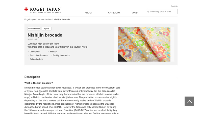 Nishijin brocade（Nishijin ori）