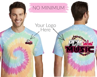 No Minimum Custom Tie Dye T custom t-shirts