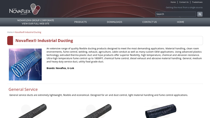 Novaflex® Industrial Ducting