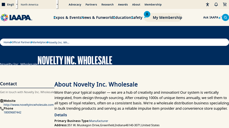 Novelty Inc. Wholesale