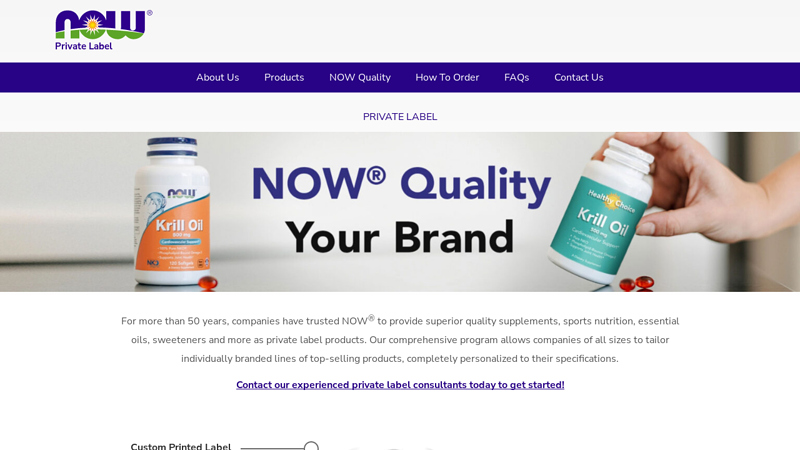NOW Foods Private Label