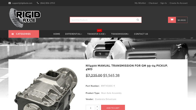 NV4500 Manual Transmission for GM 99